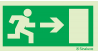 [F0103F40201] PICTO SORTIE DE SECOURS DROITE 400X200