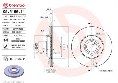 [09516614] [⚠Déstockage] DISQUES DE FREIN BREMBO