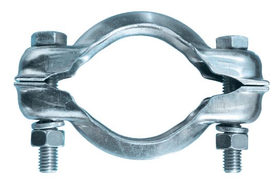EXHAUST CLAMP Ø 69 mm WITH THROAT