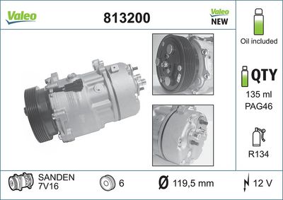 [813200] [⚠Déstockage] COMPRESSEUR NEUF VALEO
